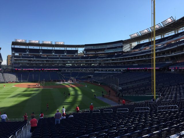 baseball field from the stands