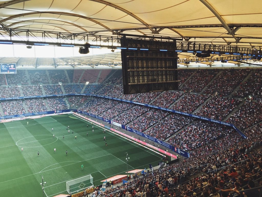 packed stadium crowd