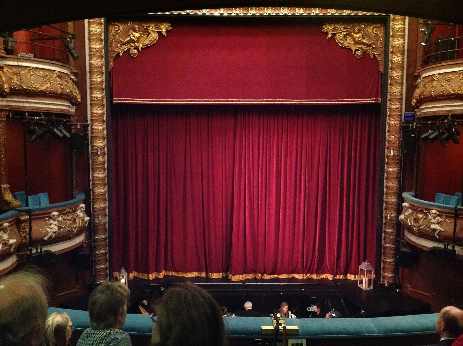 red theatre curtain stage