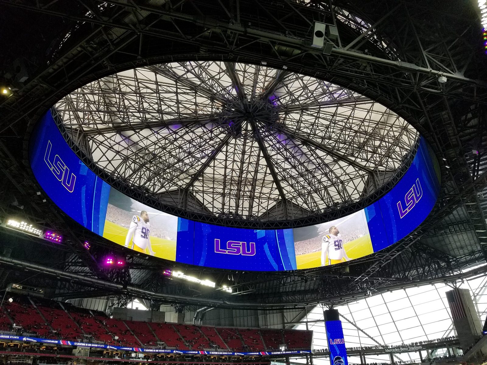 Atlanta Falcons game day at Mercedes-Benz Stadium