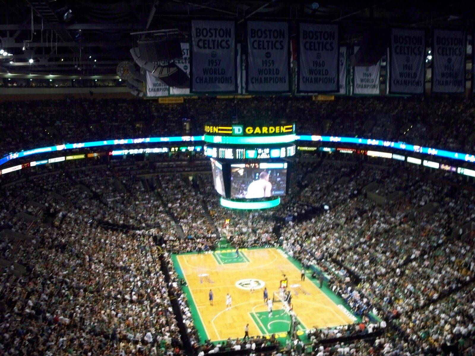 Boston Celtics game day at TD Garden