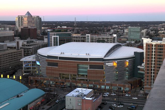 Charlotte Hornets game day at Spectrum Center