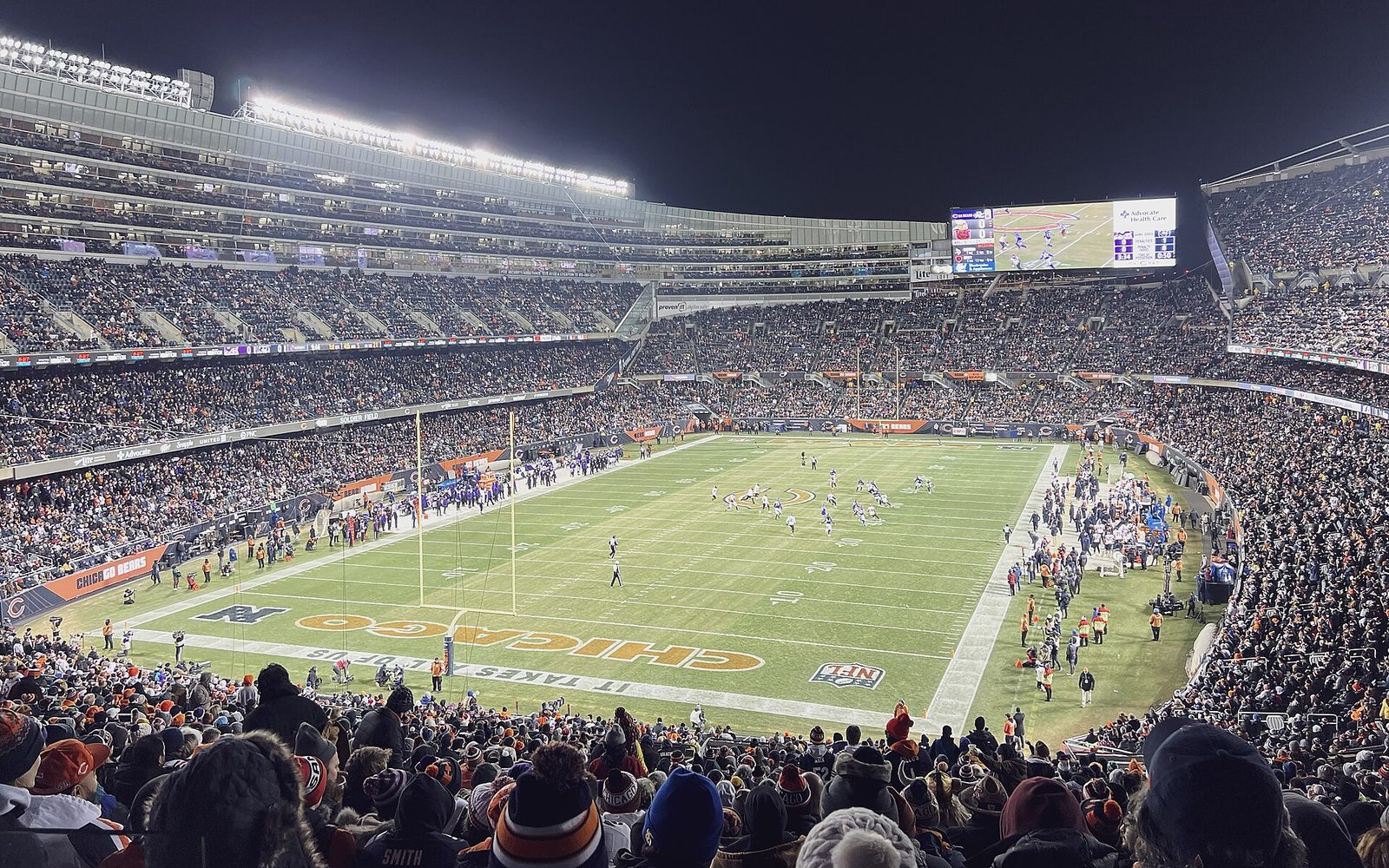 Chicago Bears game day at Soldier Field