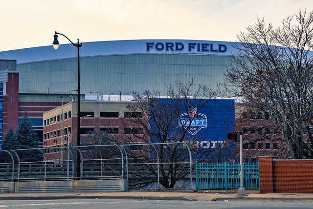 Detroit Lions game day at Ford Field