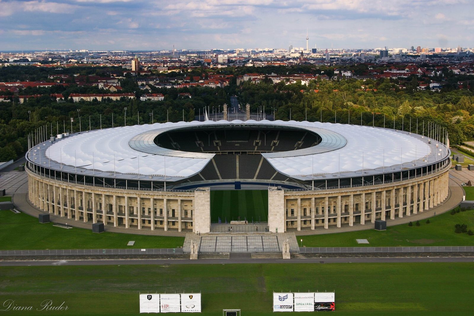 Hertha BSC game day at Olympiastadion Berlin