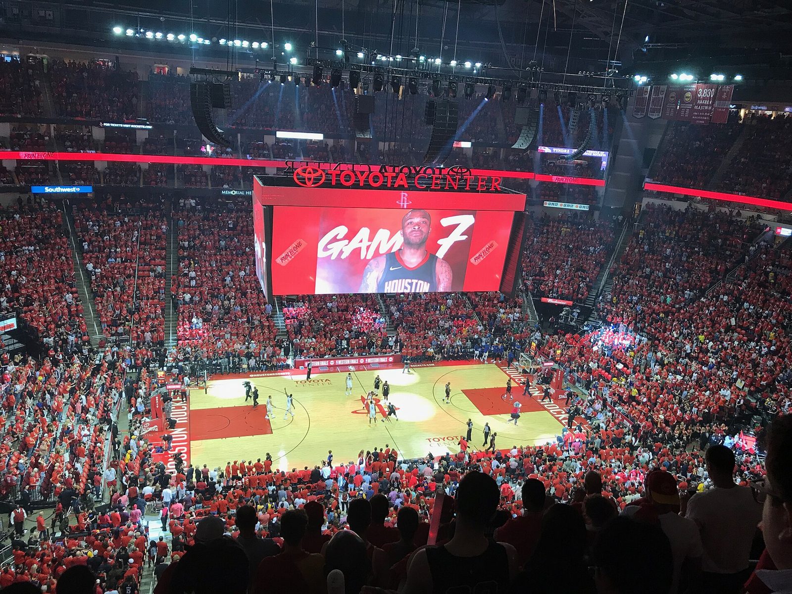 Houston Rockets game day at Toyota Center