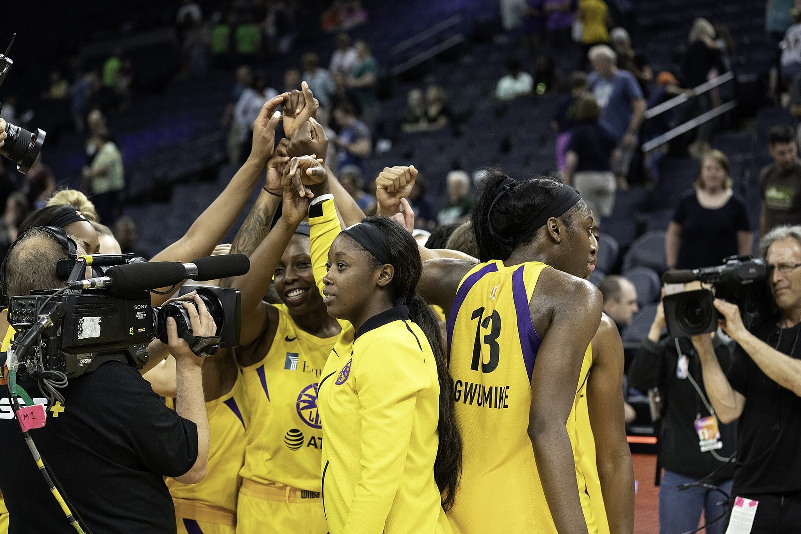 Los Angeles Sparks game day at Crypto.com Arena