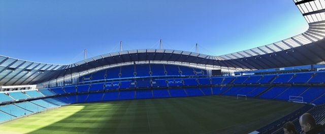 Manchester City game day at Etihad Stadium