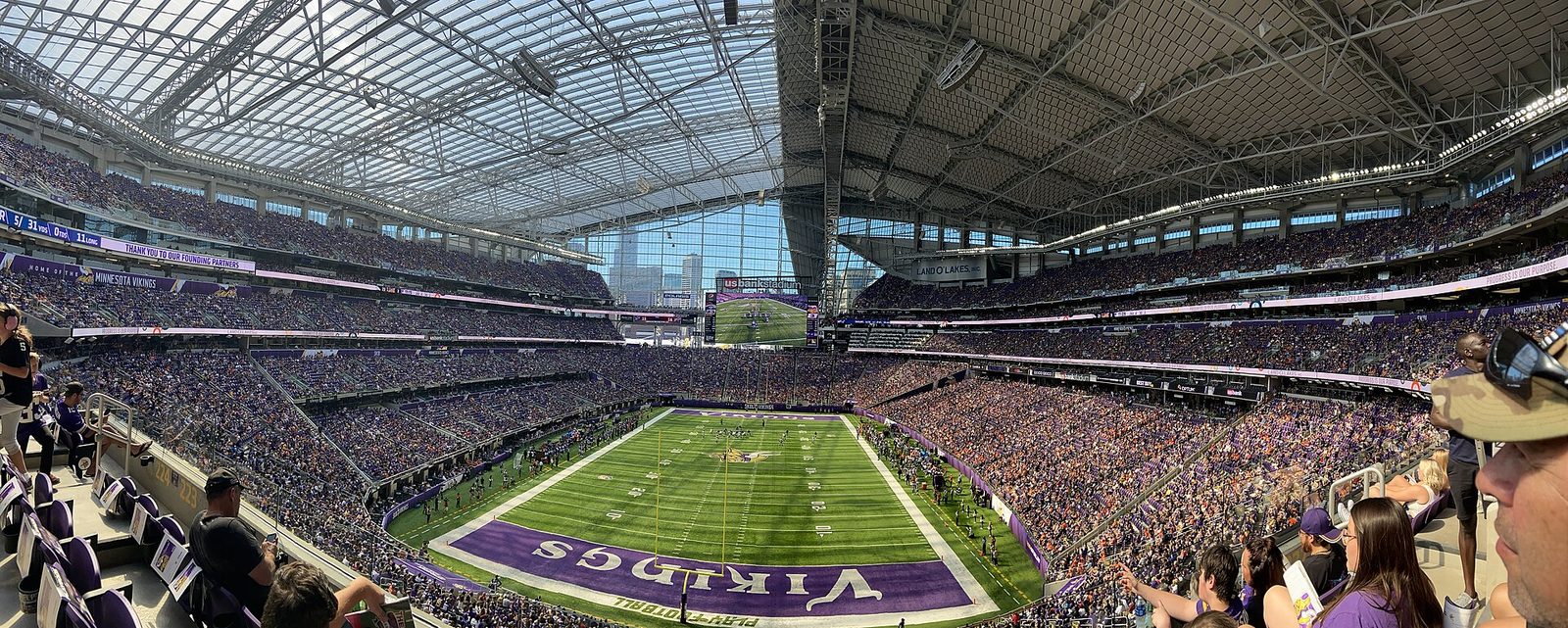 Minnesota Vikings game day at U.S. Bank Stadium