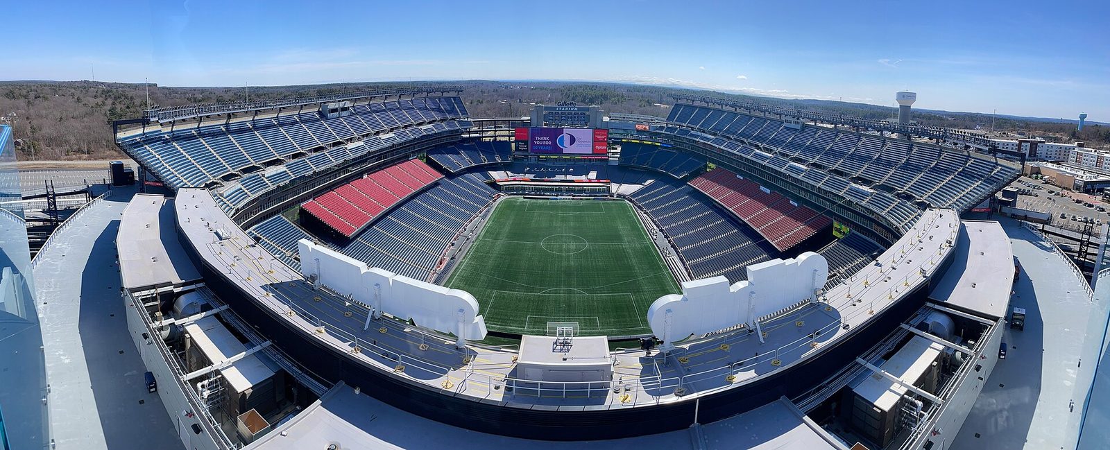 New England Patriots game day at Gillette Stadium