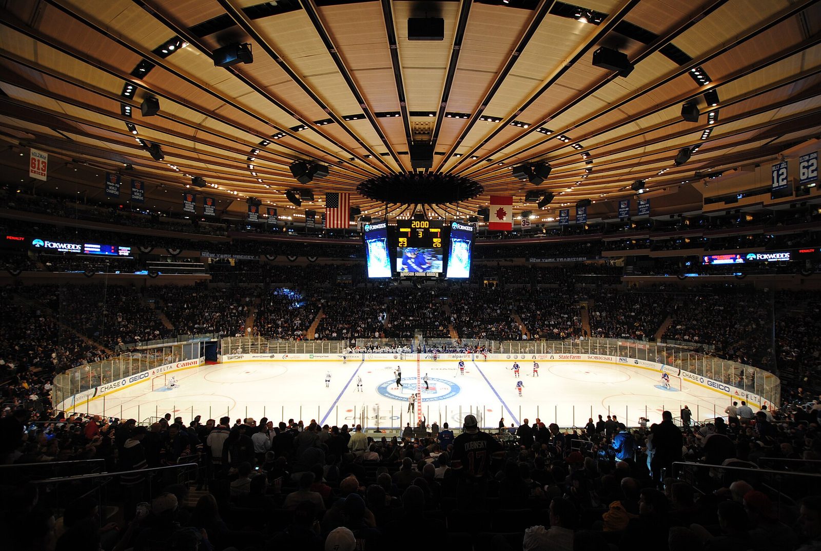 New York Rangers game day at Madison Square Garden