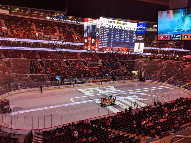 Philadelphia Flyers game day at Wells Fargo Center