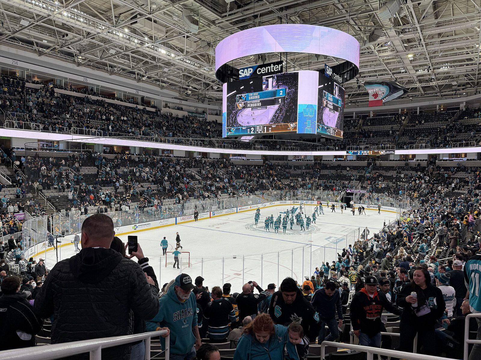 San Jose Sharks game day at SAP Center at San Jose
