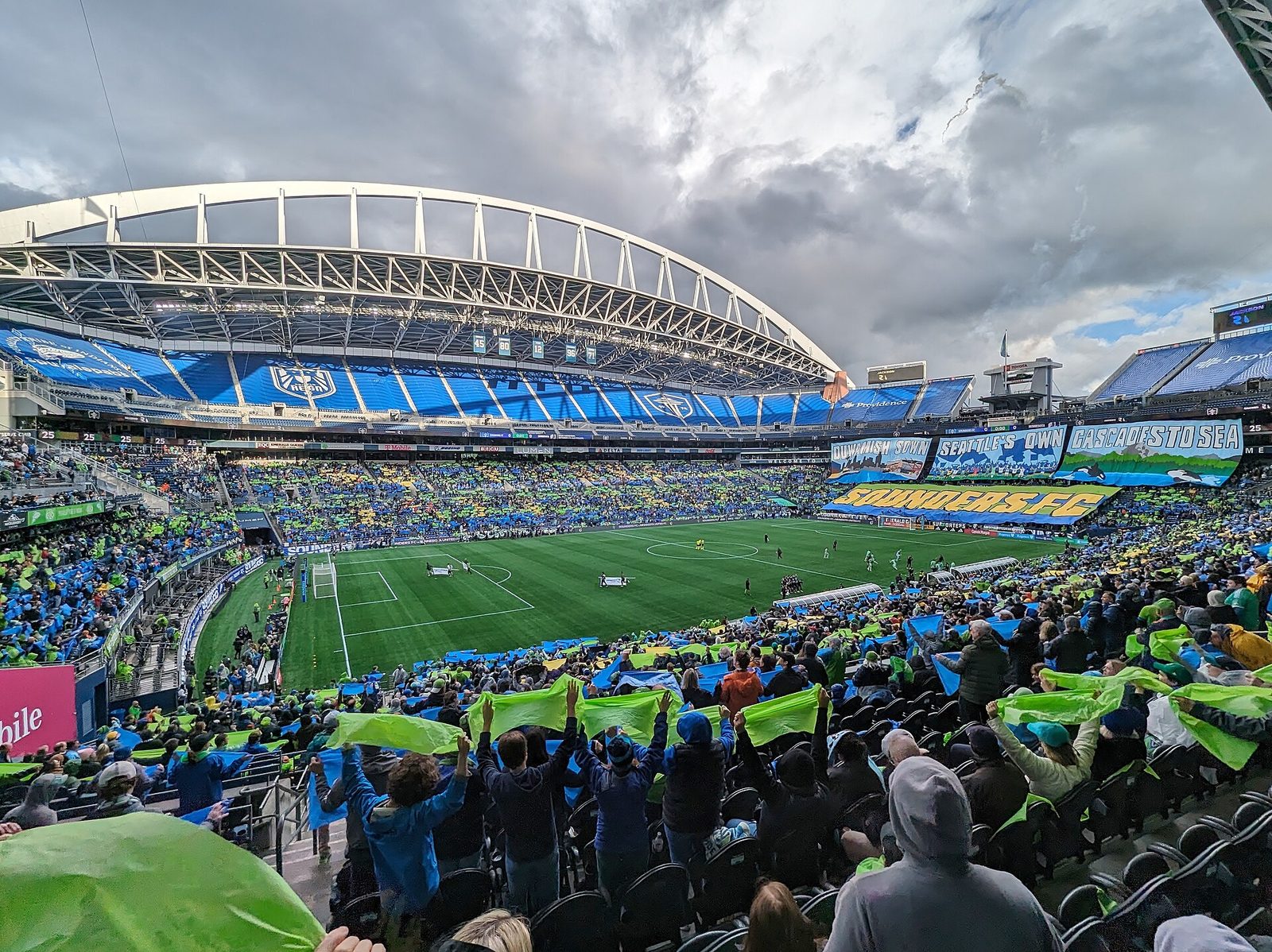 Seattle Sounders FC game day at Lumen Field