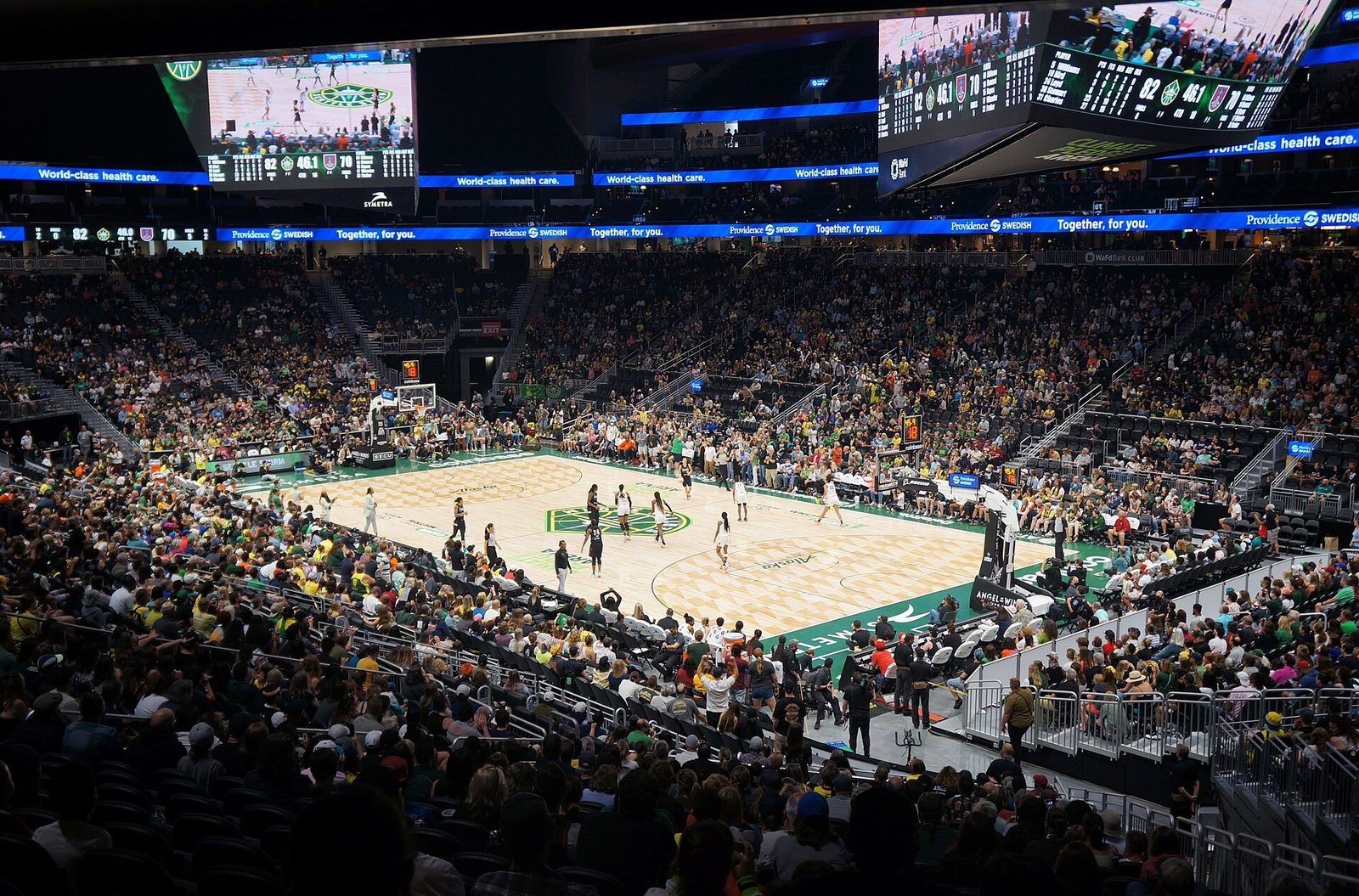 Seattle Storm game day at Climate Pledge Arena