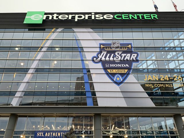St. Louis Blues game day at Enterprise Center